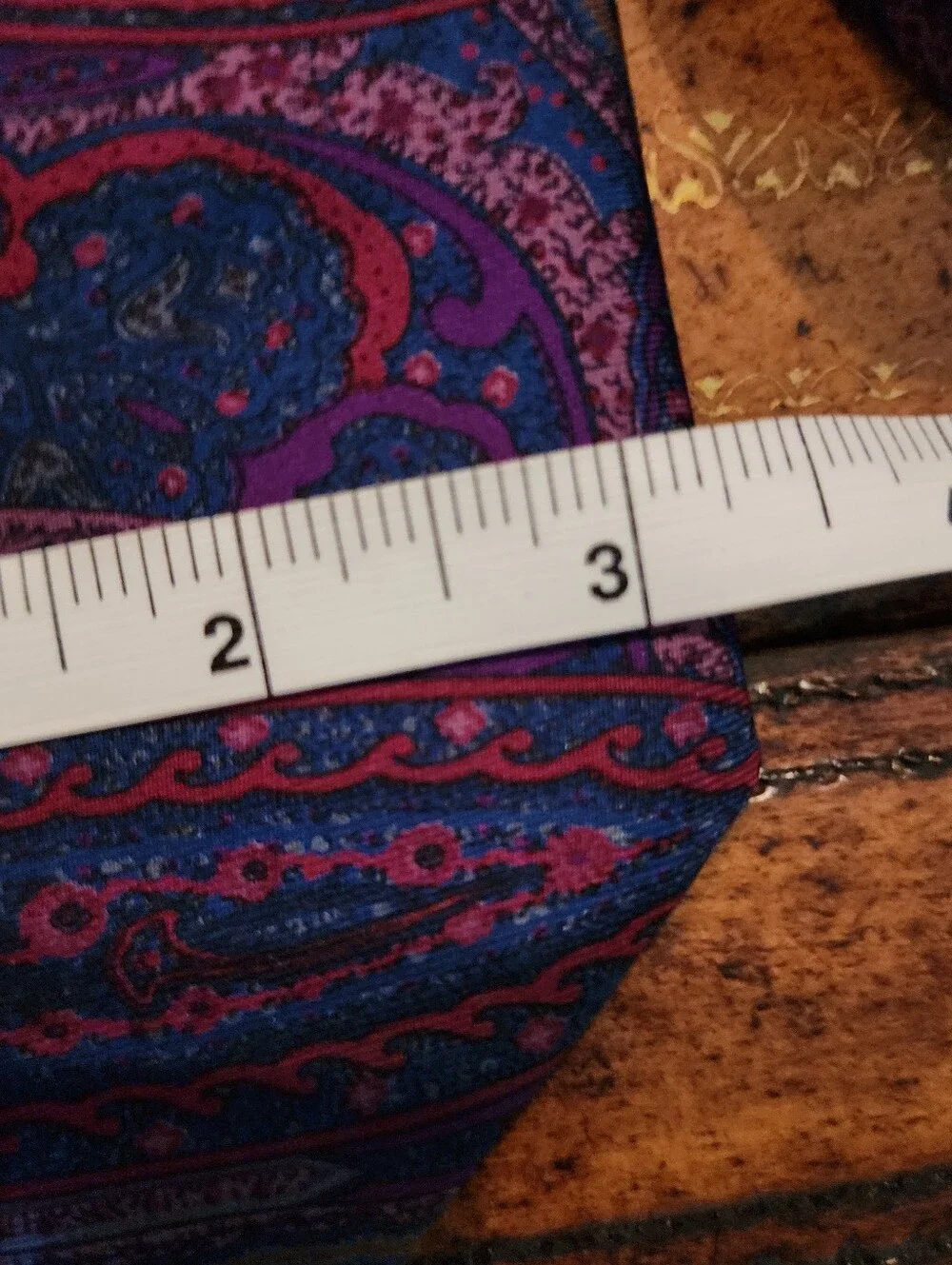3pc Vintage Men’s Tie Lot ENVOY MANHATTAN Paisley Stripe Polyester Neckties